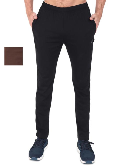 brown and black set of 2 full length track pant - 17548049 -  Standard Image - 0