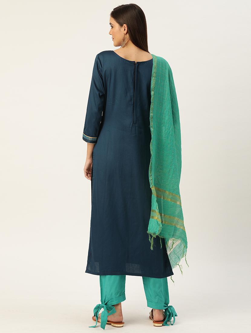 embroidered unstitched suit - 17548836 - Standard Image - 2