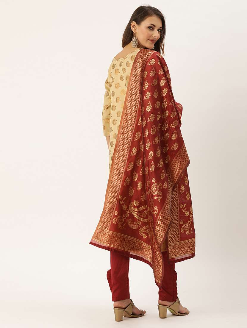 zari work unstitched suit - 17548845 -  Standard Image - 2