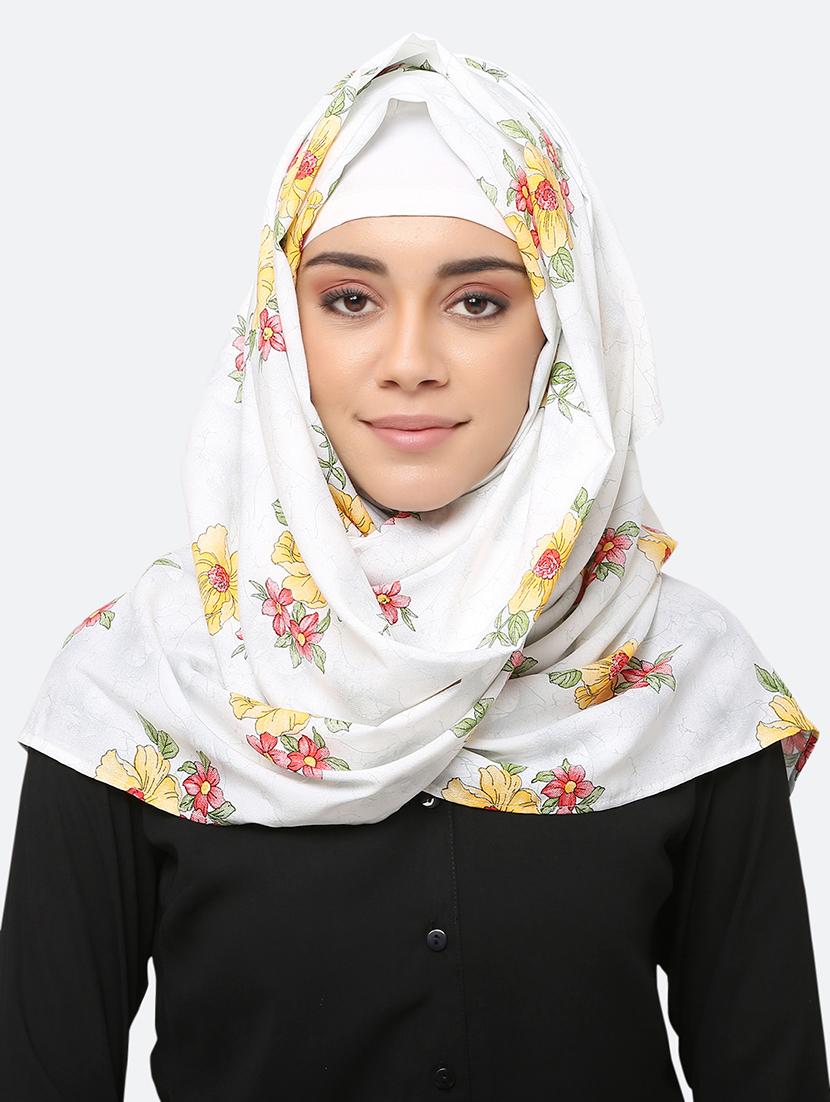 white rayon scarf - 17550559 - Zoom Image - 0