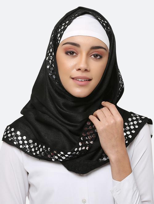 black viscose scarf - 17550585 -  Standard Image - 0