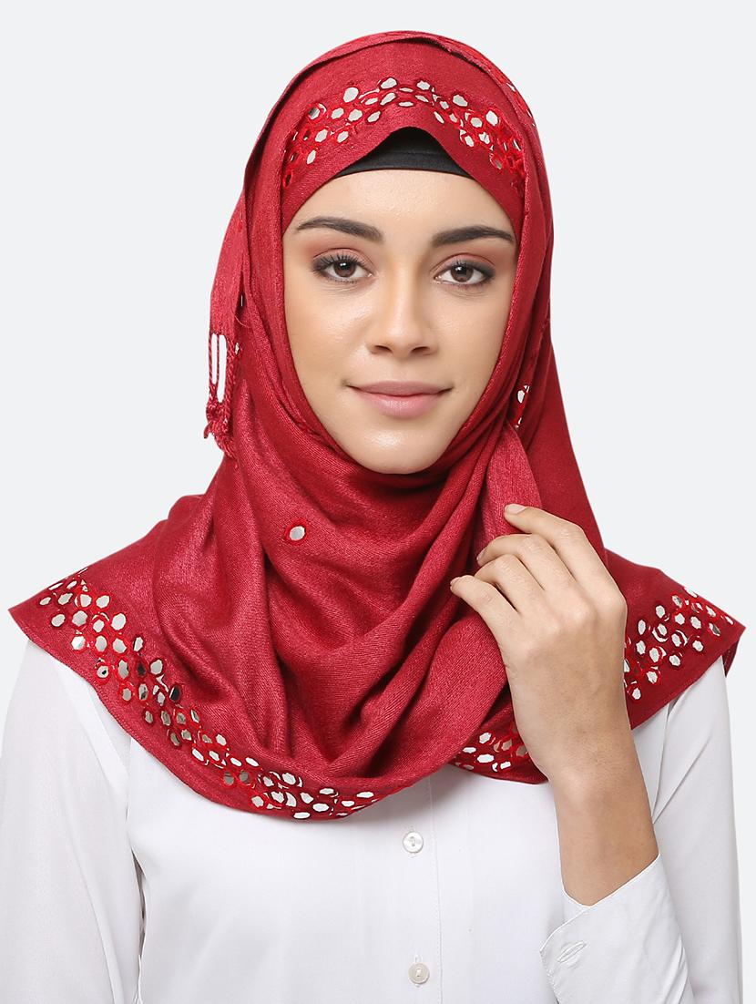 red viscose scarf - 17550612 - Zoom Image - 0