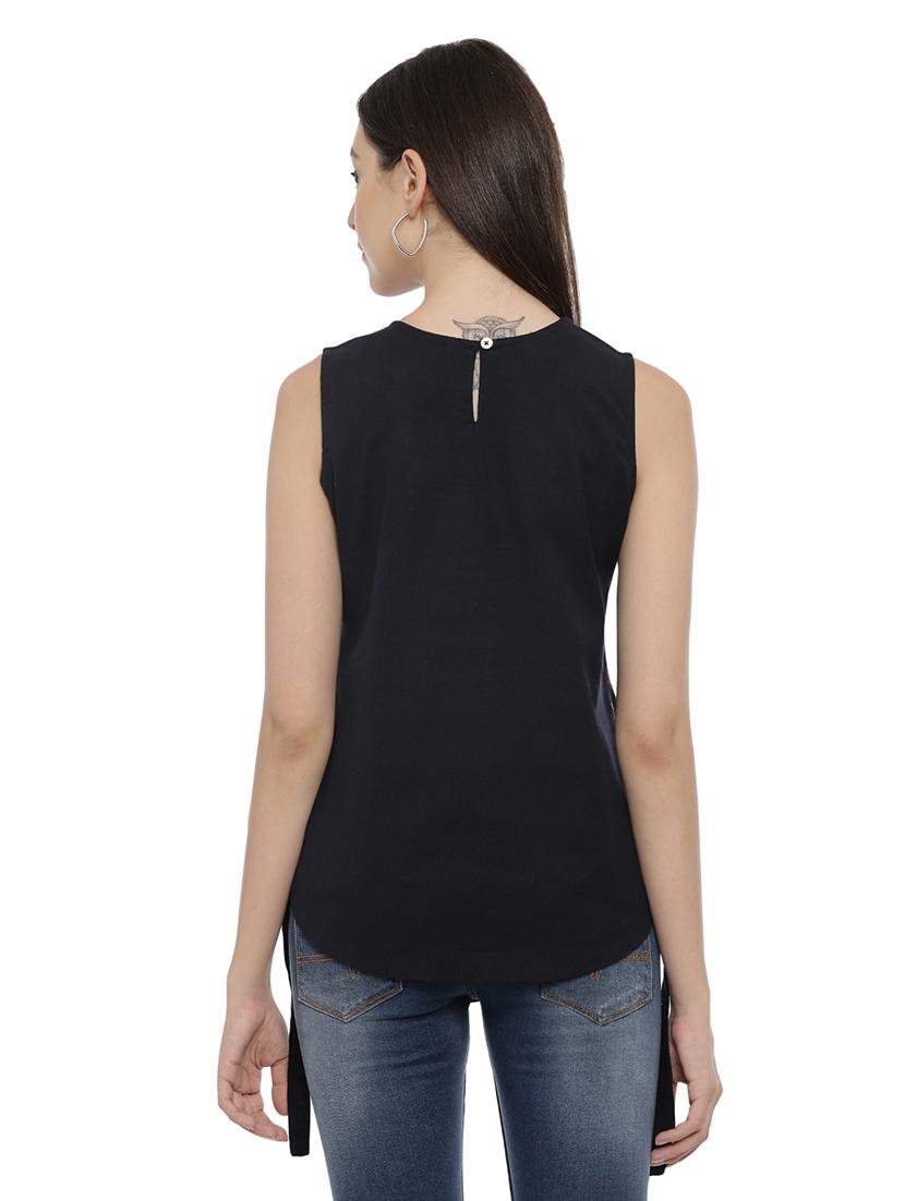 high low printed top - 17550688 - Standard Image - 2