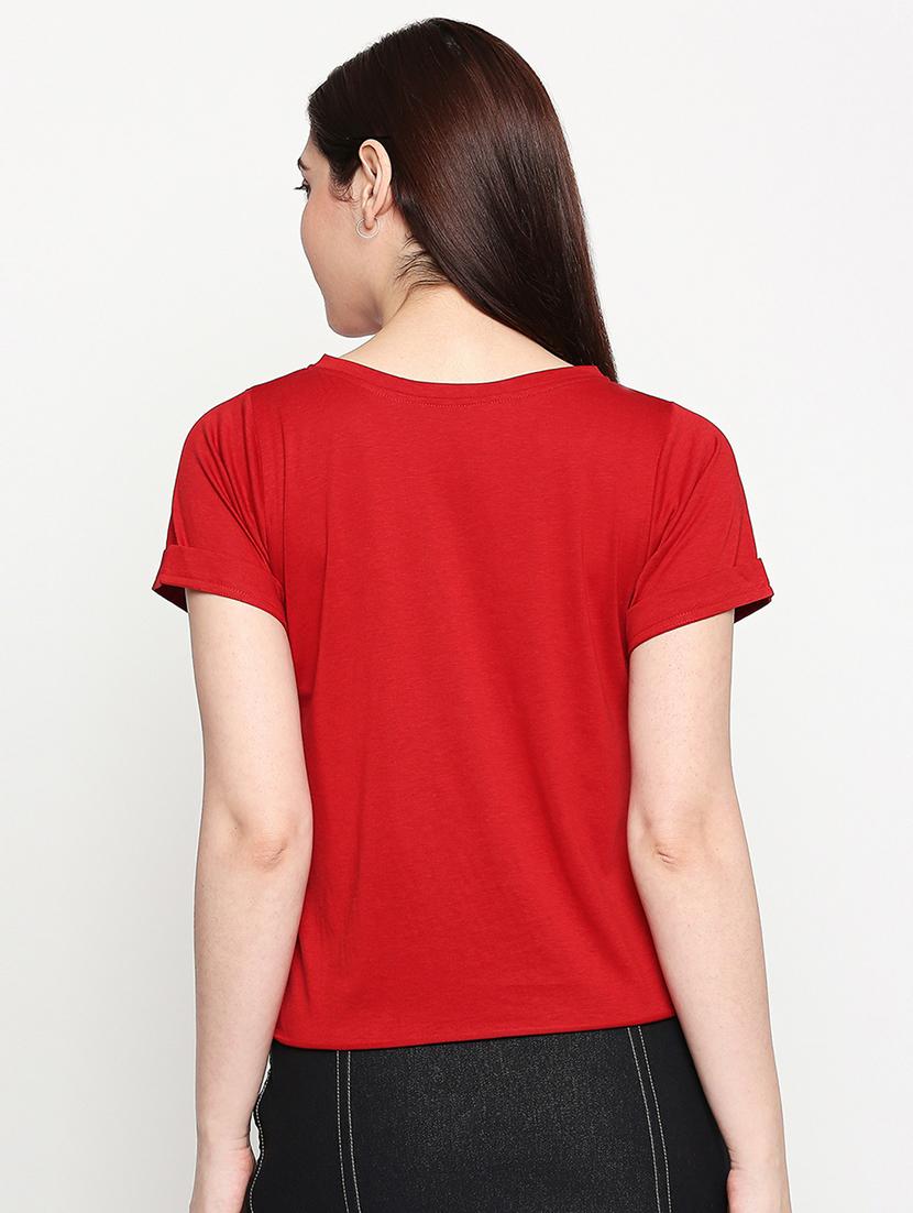 boat neck solid tee - 17553714 -  Standard Image - 2