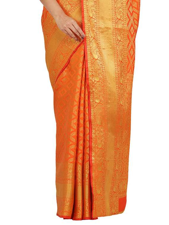 self design banarasi saree - 17553914 - Standard Image - 2