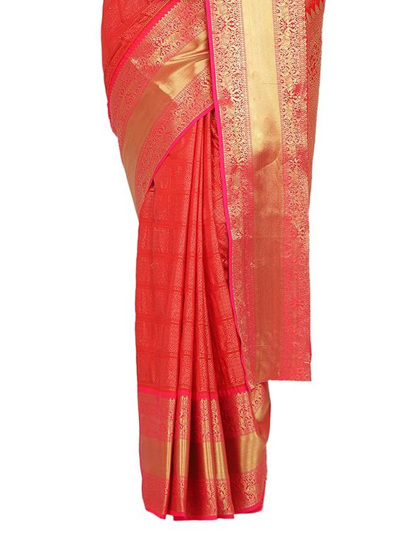jacquard work banarasi saree with blouse - 17553933 - Standard Image - 2