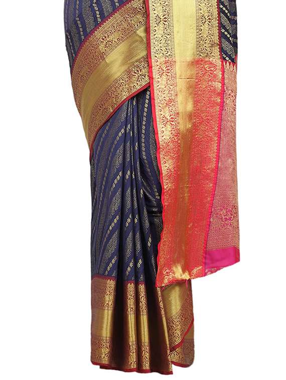 jacquard banarasi saree with blouse - 17553939 - Standard Image - 2