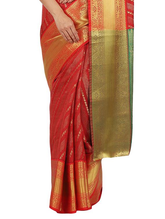 jacquard banarasi saree with blouse - 17553940 - Standard Image - 2