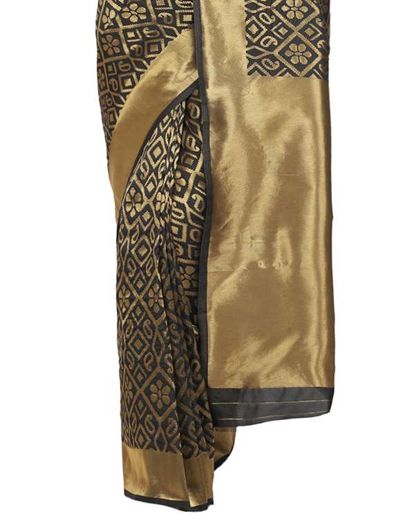 jacquard banarasi saree with blouse - 17553954 - Standard Image - 2