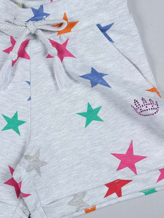 grey printed shorts  - 17554088 -  Standard Image - 2