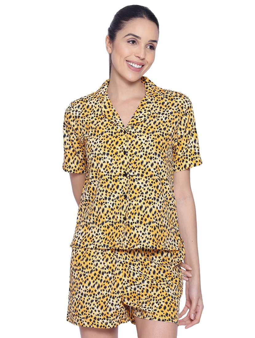 satin nightwear shorts set 