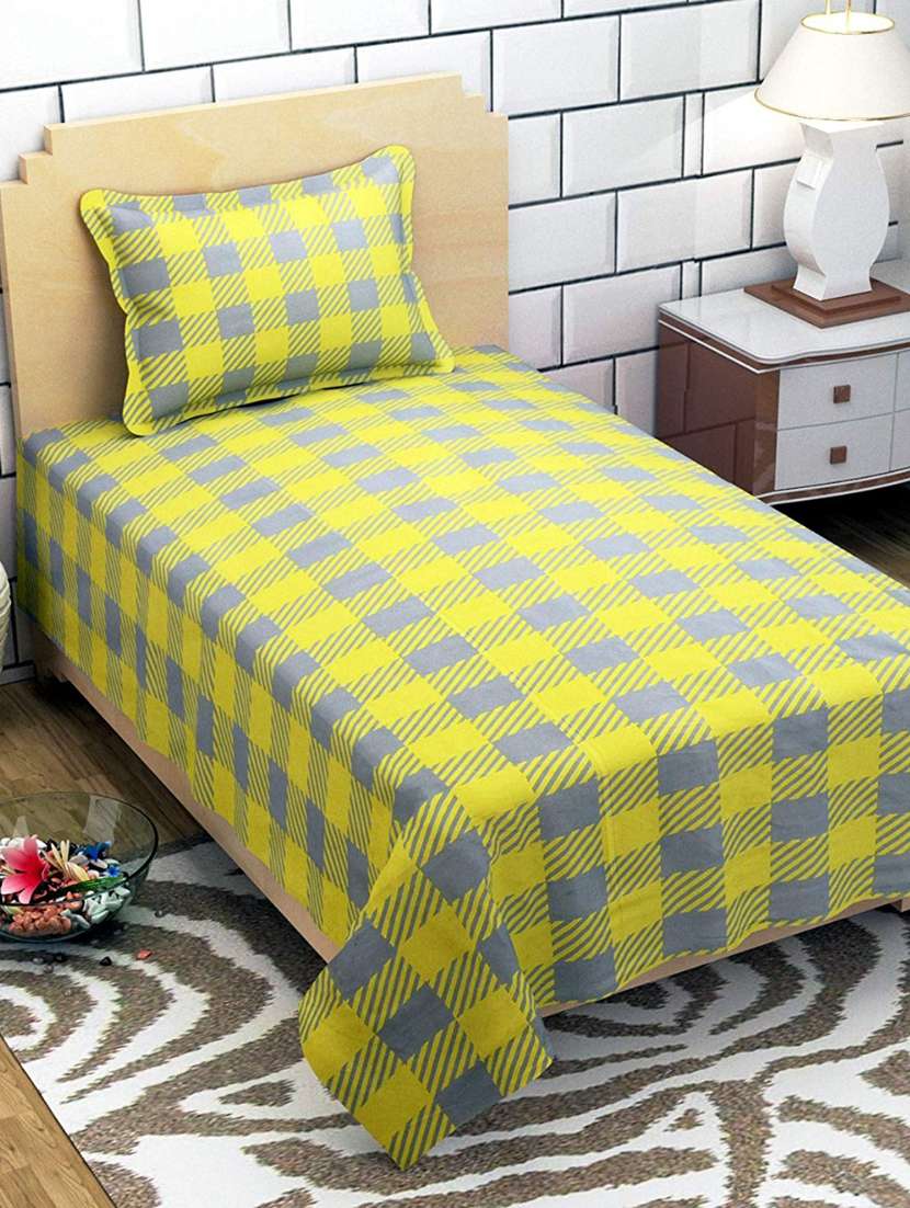 1 supersoft single bedsheet with 1 pillow cover