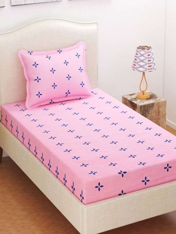 1 supersoft single bedsheet with 1 pillow cover
