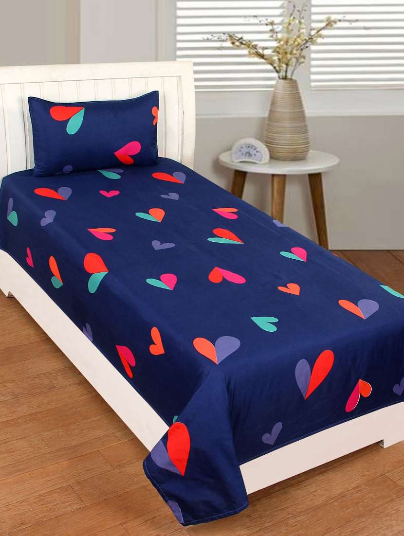 1 supersoft single bedsheet with 1 pillow cover