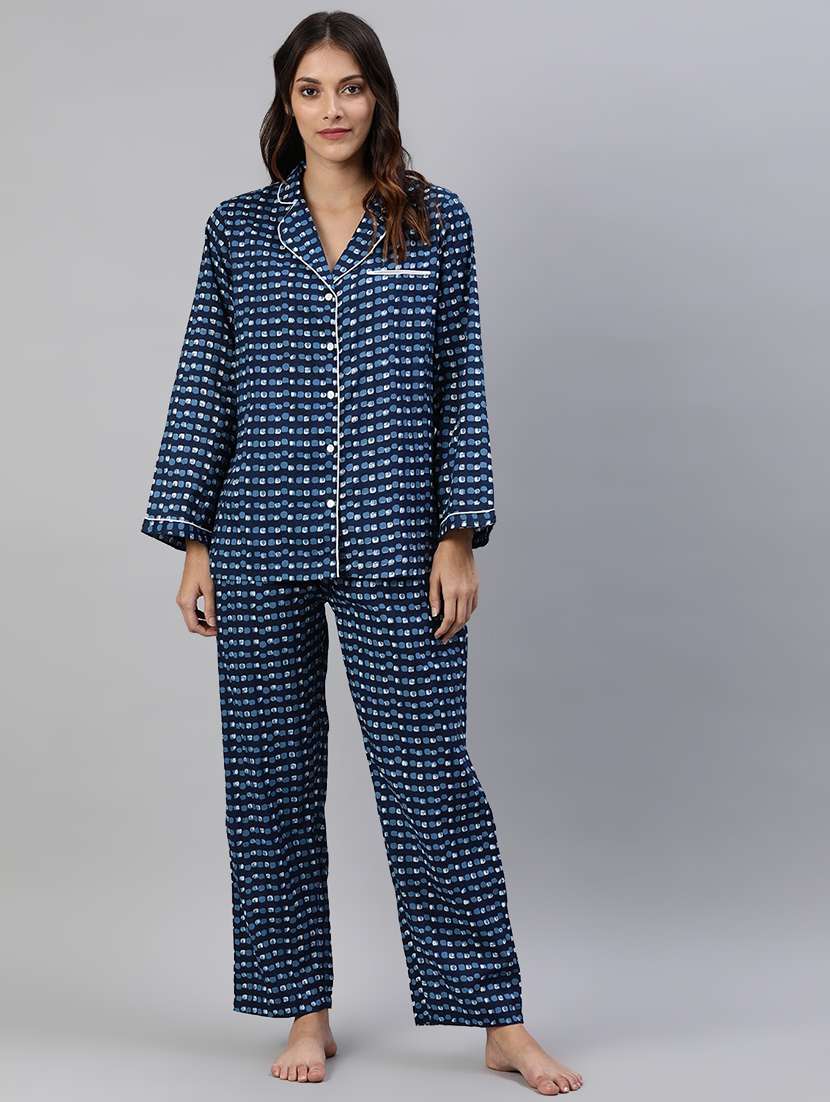printed nightwear pyjama set 