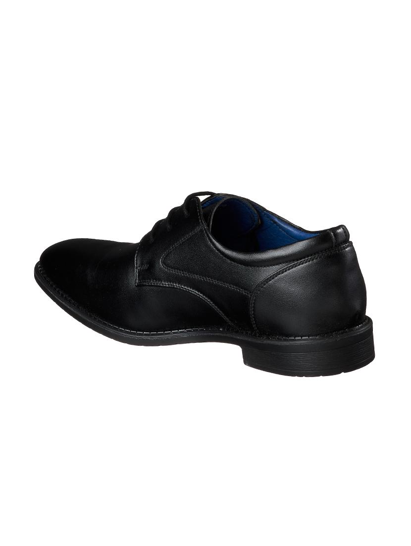 black synthetic lace up shoes - 17558213 - Standard Image - 2