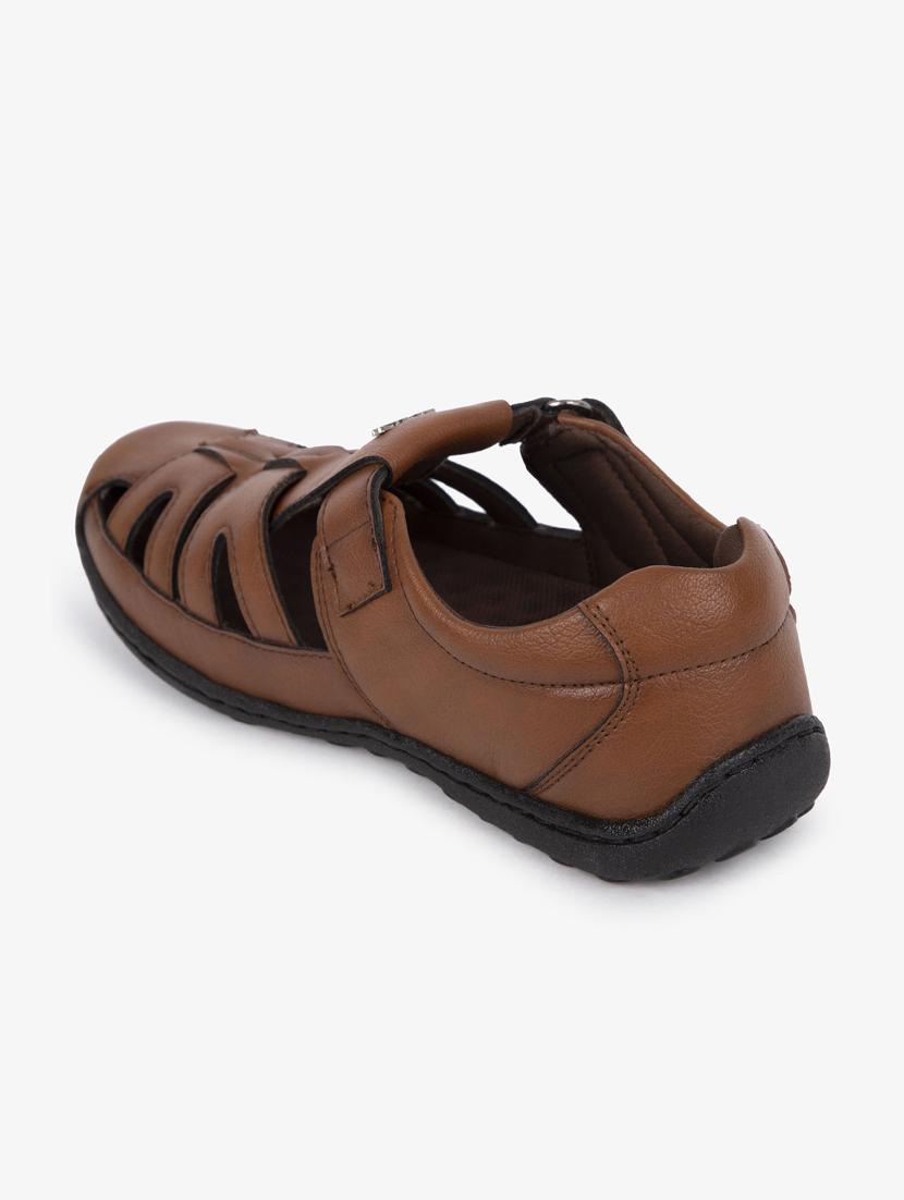 tan synthetic & mesh slip on sandals - 17558231 - Standard Image - 2
