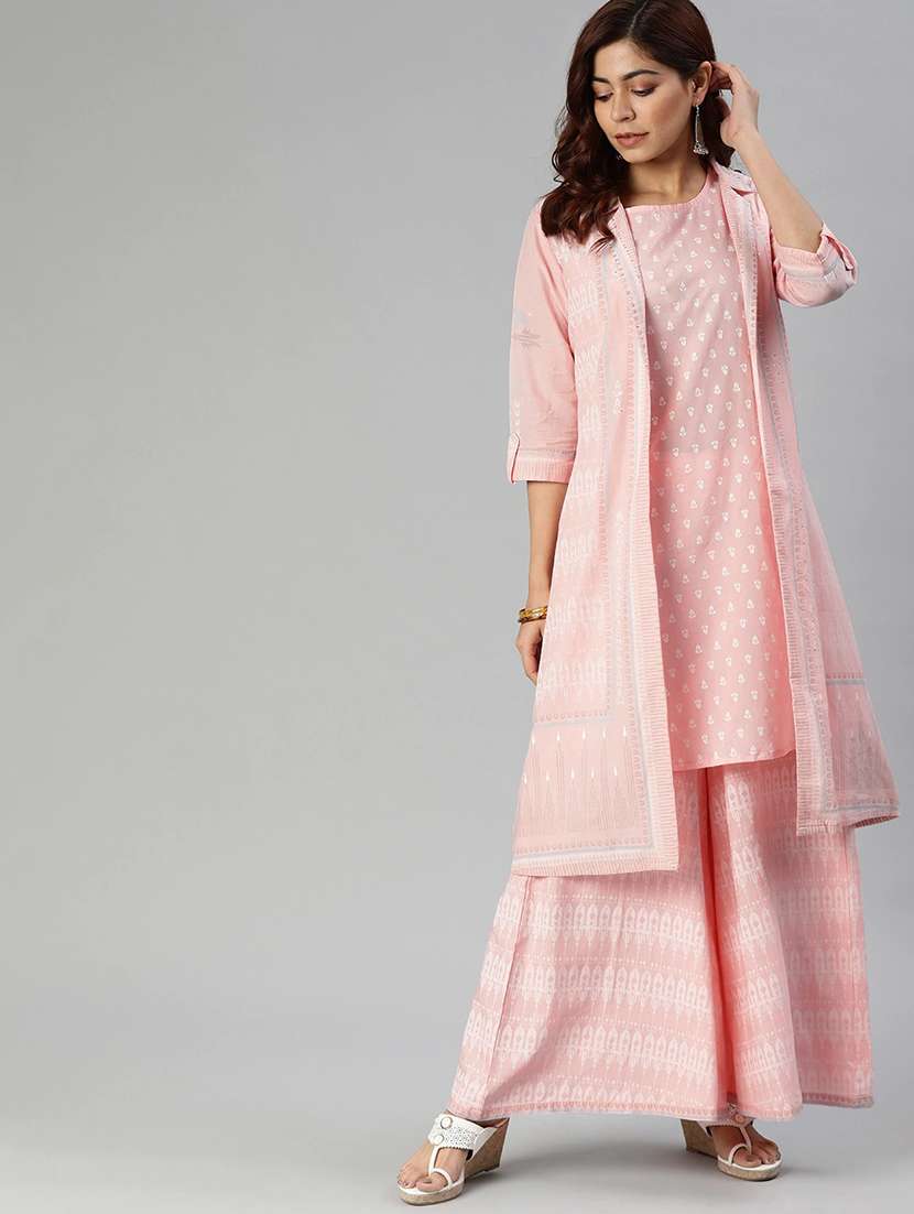 printed kurta palazzo set