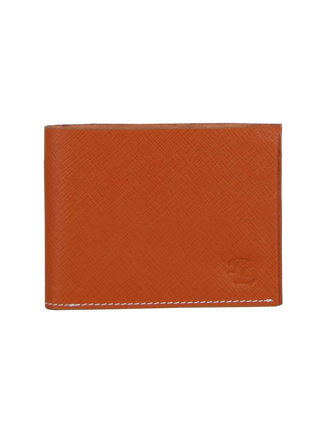 orange leather wallet