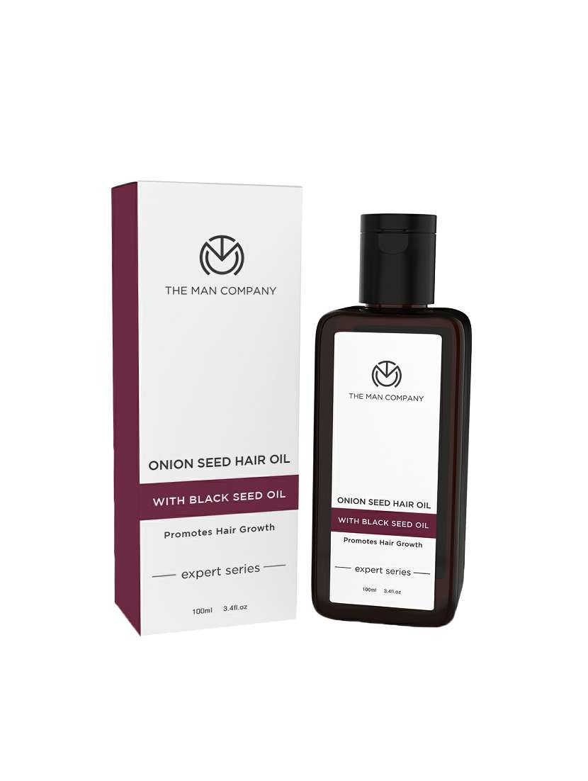 the man company onion hair oil with 10 essential oils for hair growth & hair fall control, 100 ml