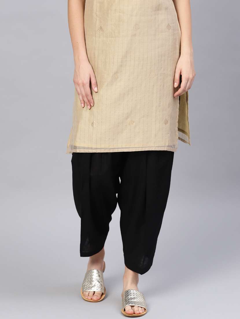 black cotton patiyala salwars