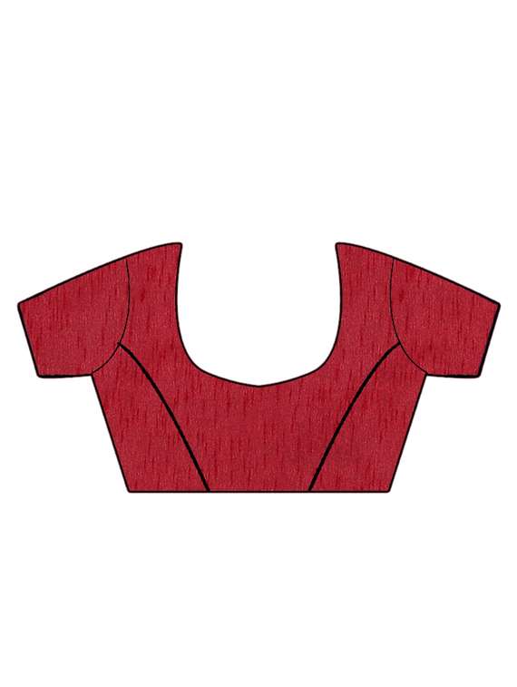 lace detailed solid saree with blouse - 17563286 -  Standard Image - 2