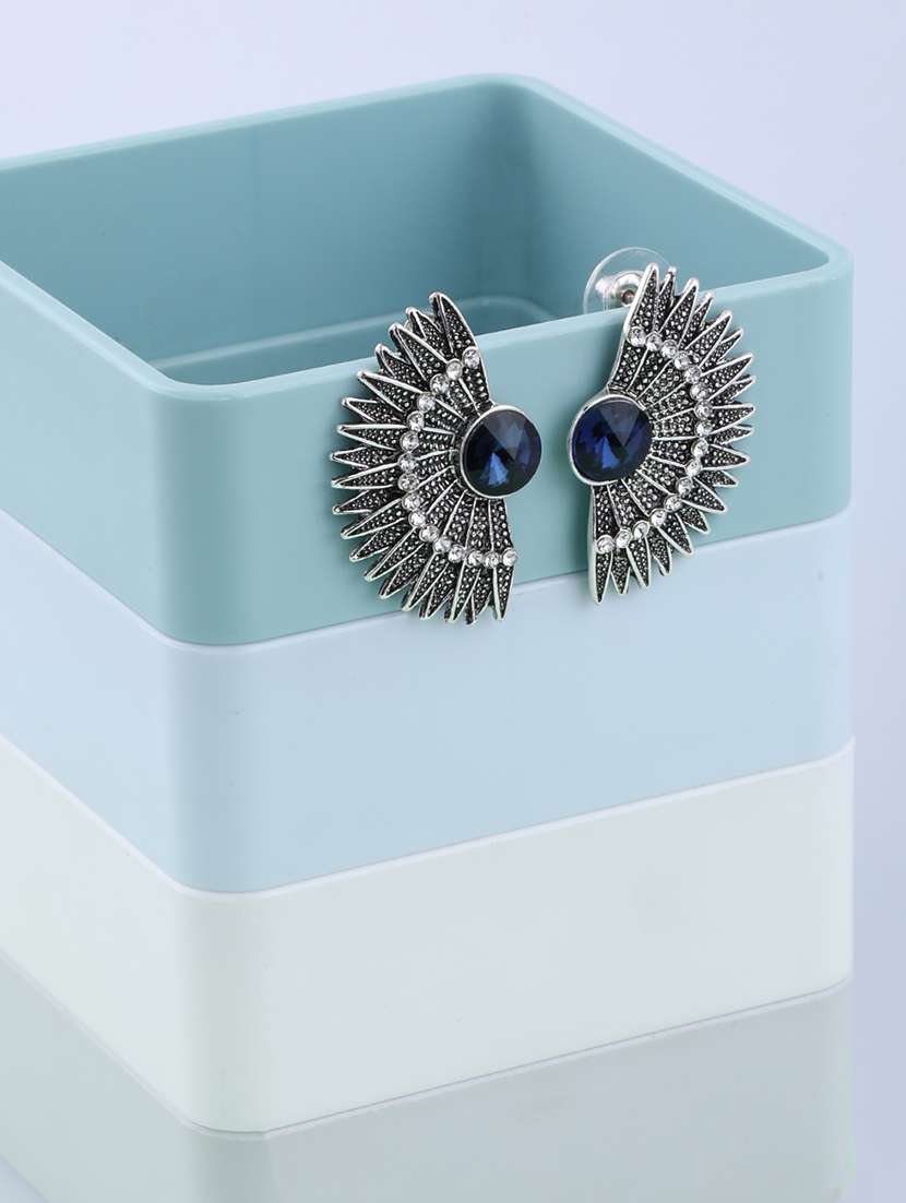 Silver Metal Drop Earring