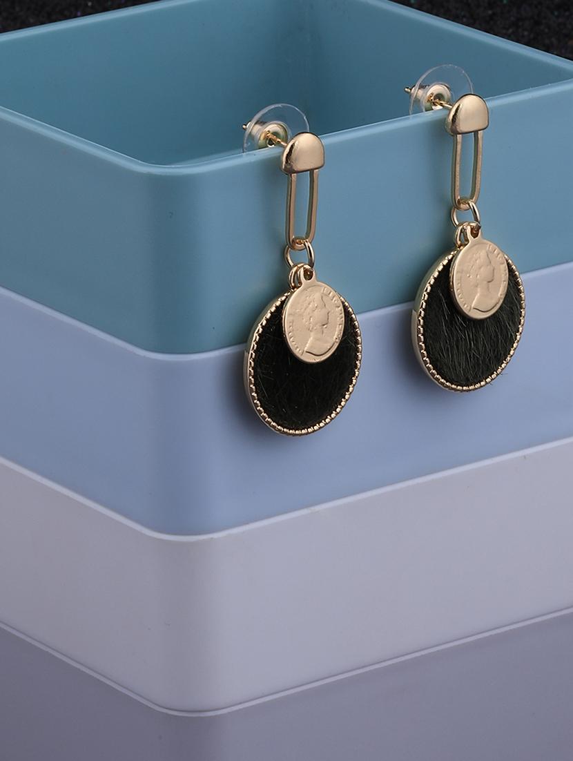 black metal drop earring - 17563887 - Zoom Image - 0
