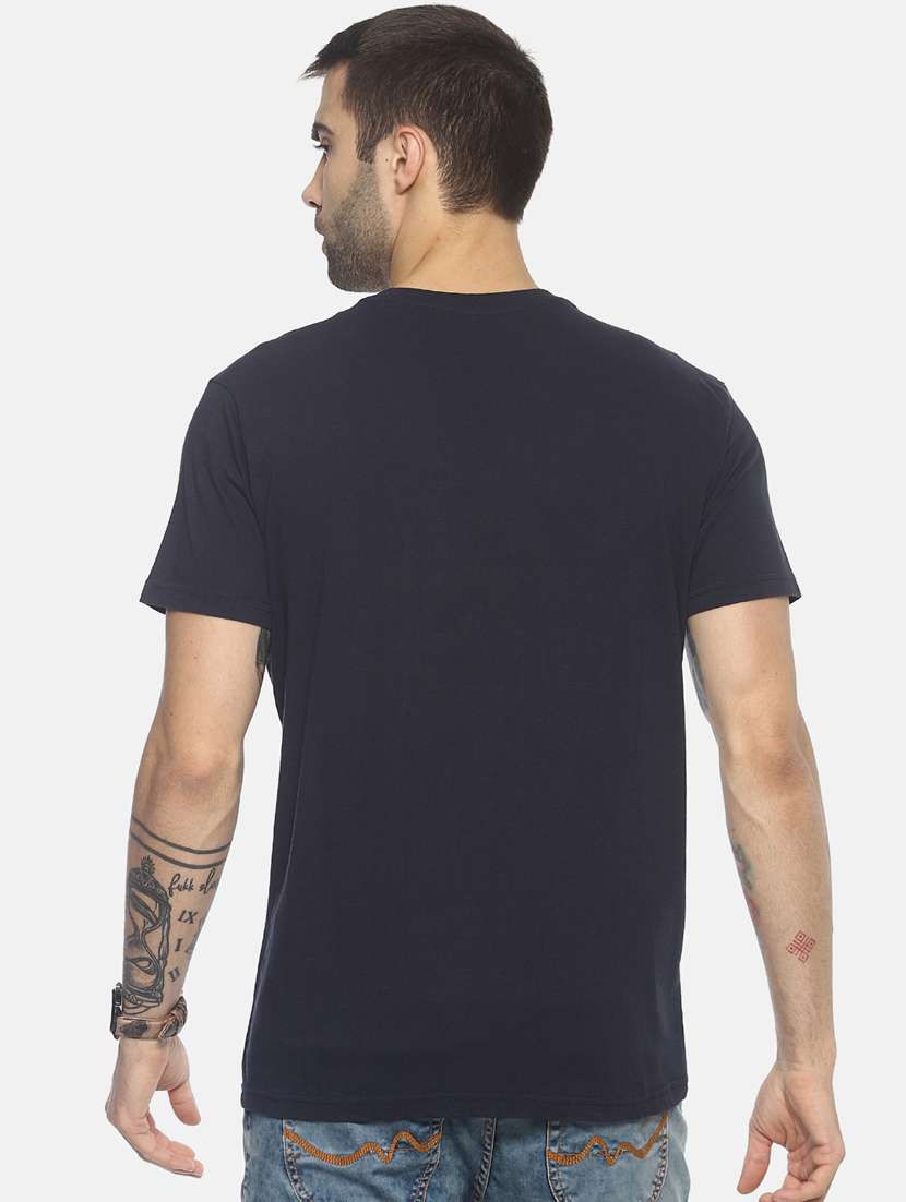navy blue printed t-shirt - 17564156 -  Standard Image - 2