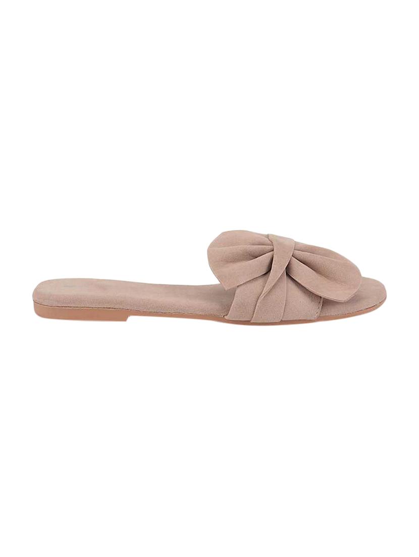beige suede slip on sandals - 17565463 - Standard Image - 2