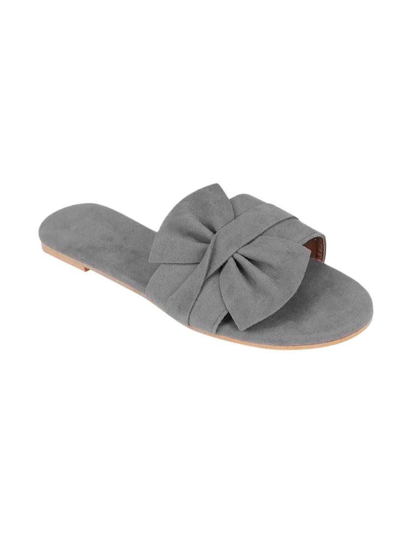 grey suede slip on sandals - 17565466 - Standard Image - 2