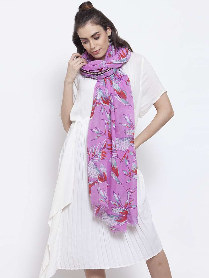 pink cotton stole - 17566111 - Zoom Image - 0