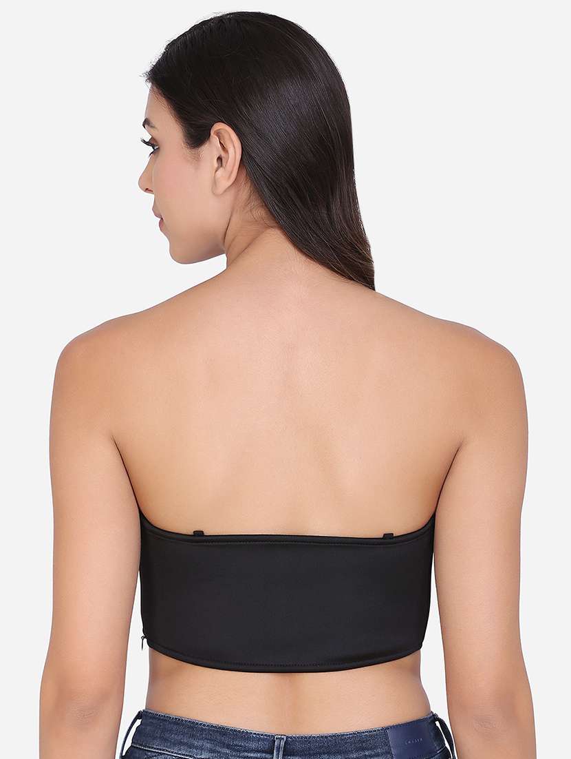 black poly lycra lette bra - 17566216 - Standard Image - 2