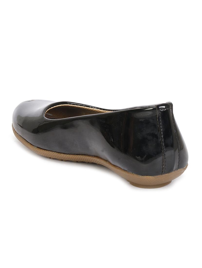 black pvc slip on ballerina - 17566441 - Standard Image - 2