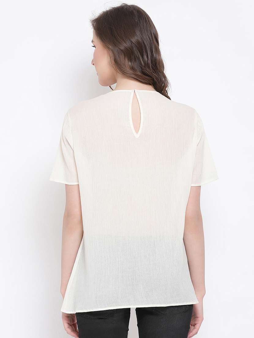 women's straight round neck top - 17567047 -  Standard Image - 2