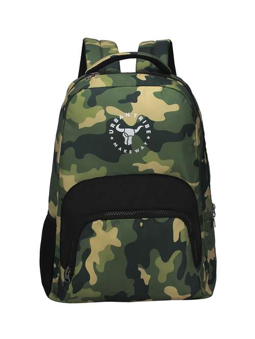 green polyester backpack - 17567139 - Standard Image - 0