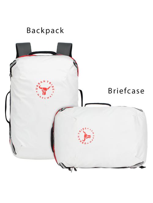 white polyester backpack - 17567143 -  Standard Image - 0
