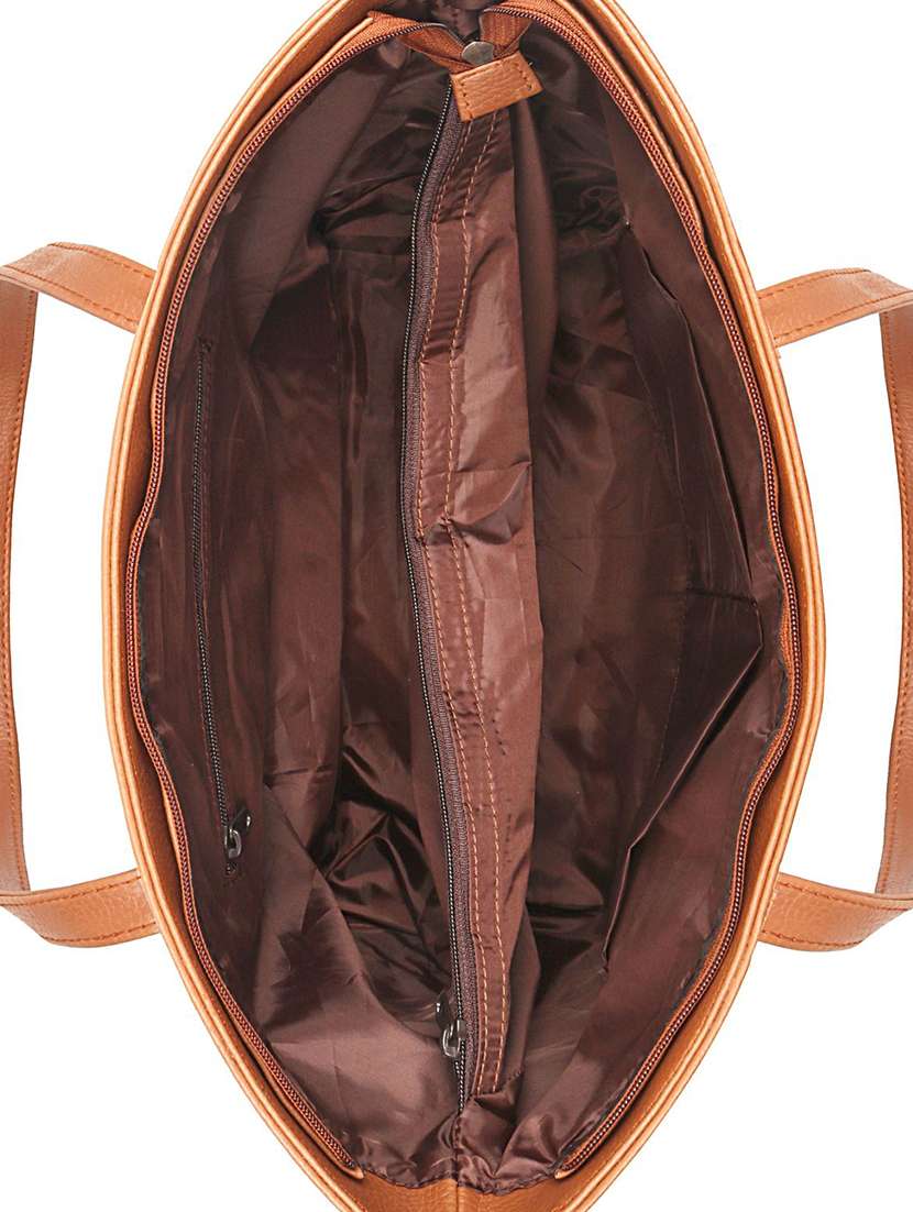 nude leatherette (pu) handbag - 17567250 - Standard Image - 2