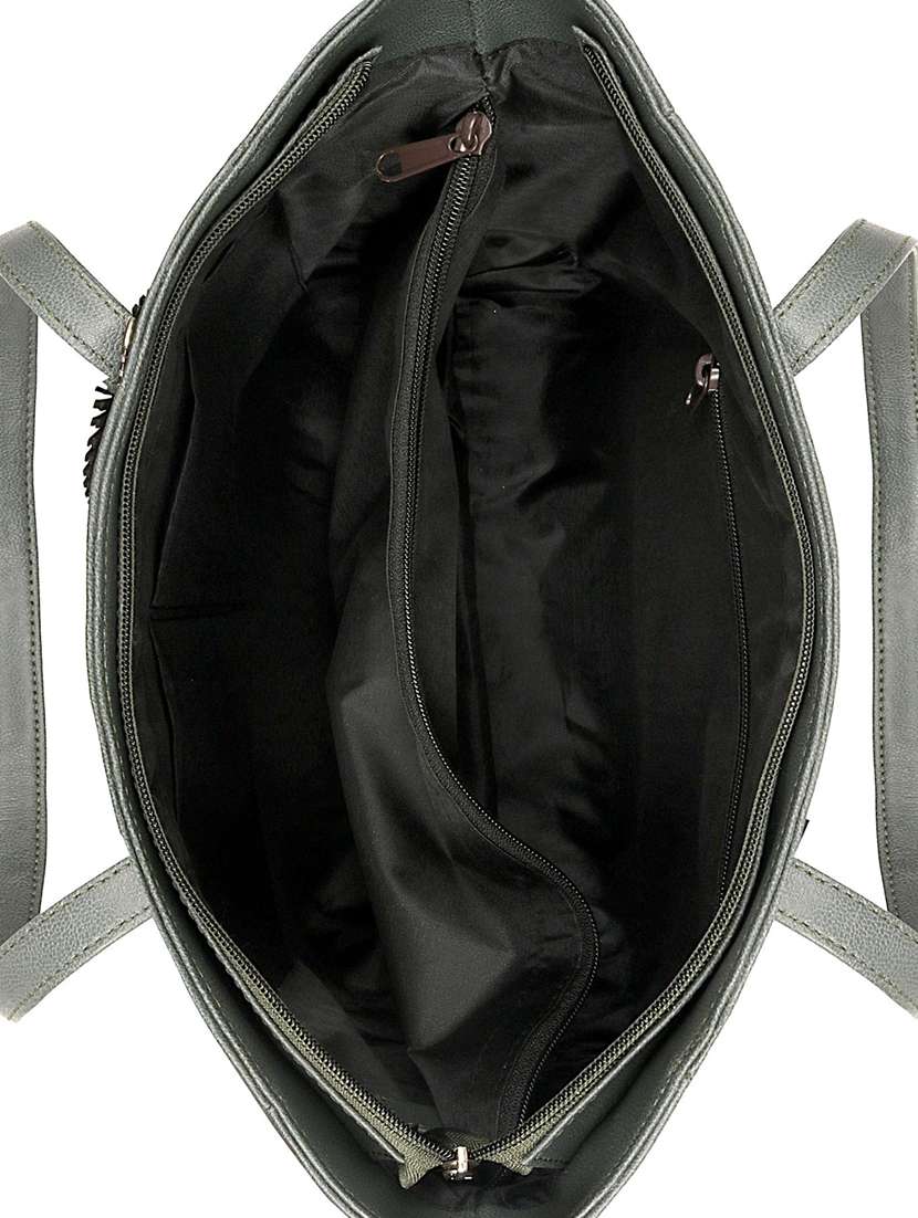 green leatherette (pu) handbag - 17567285 -  Standard Image - 2