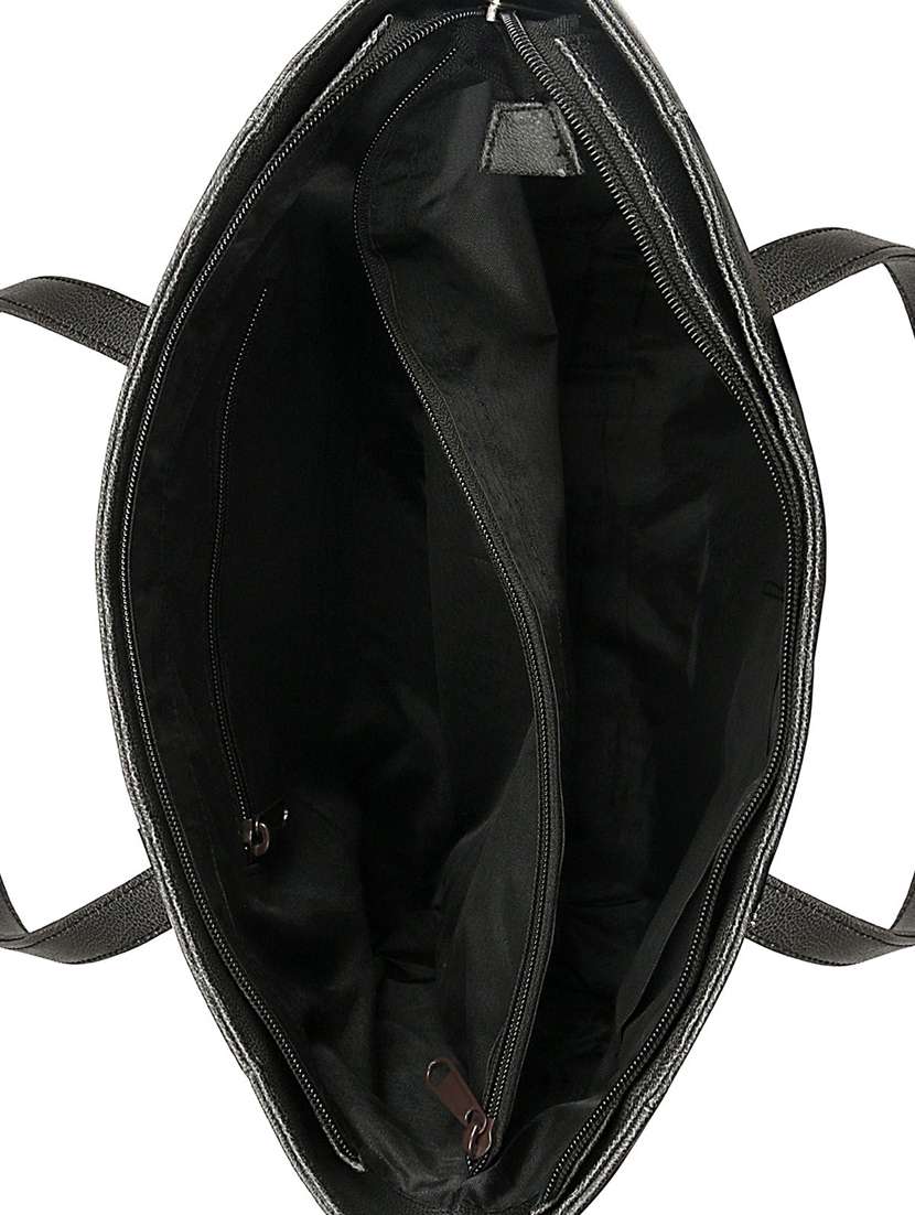 black leatherette (pu) handbag - 17567286 -  Standard Image - 2