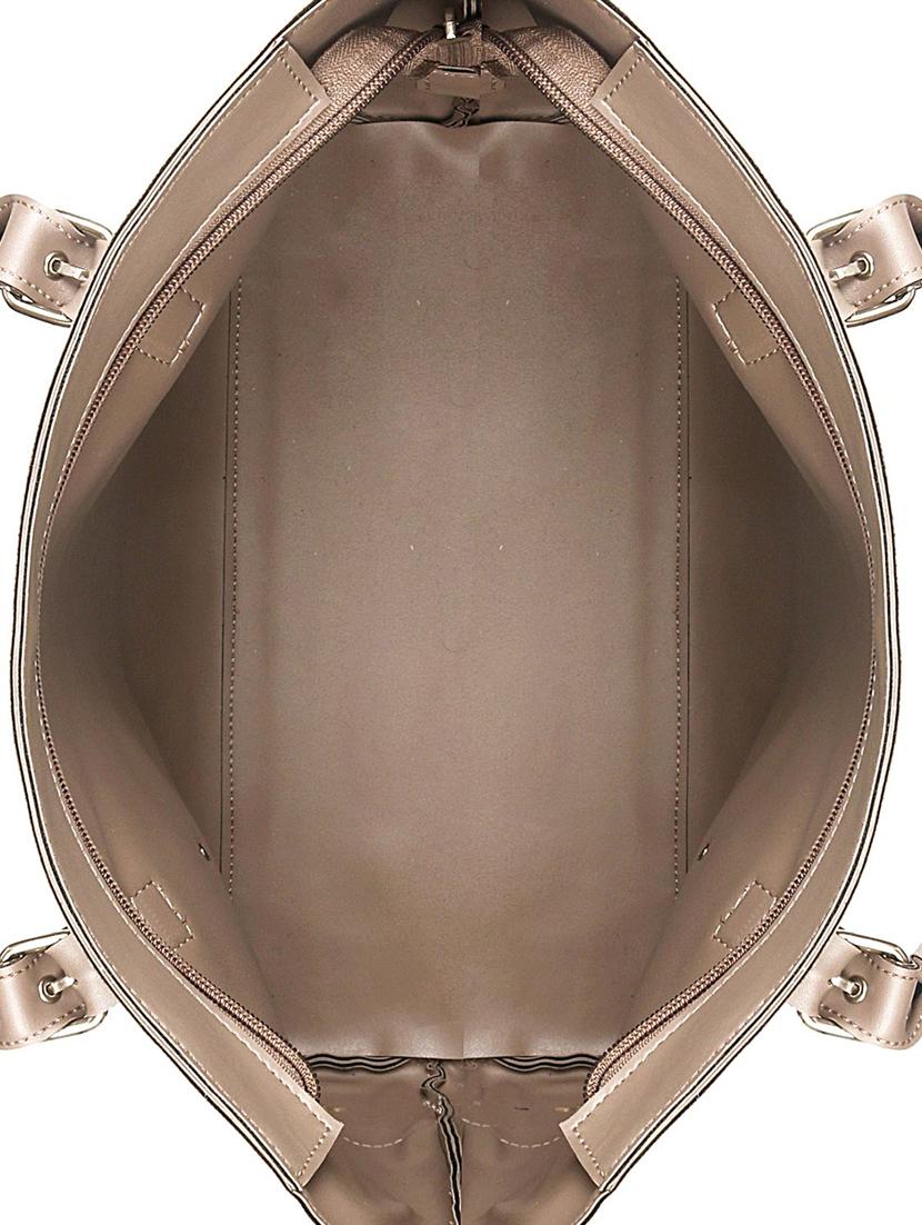beige leatherette (pu) handbag - 17567296 - Standard Image - 2