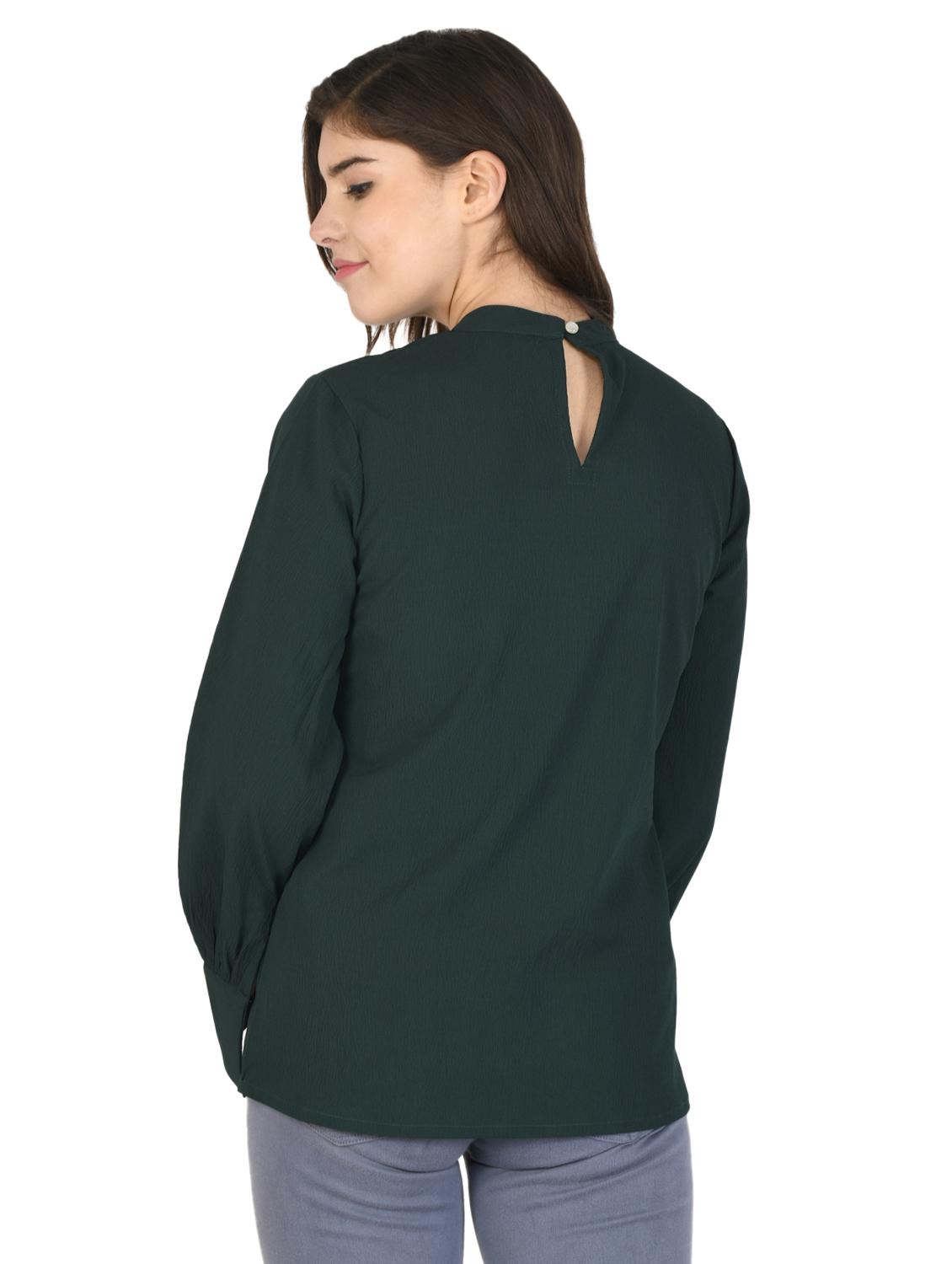 crew neck solid top - 17568112 - Standard Image - 2