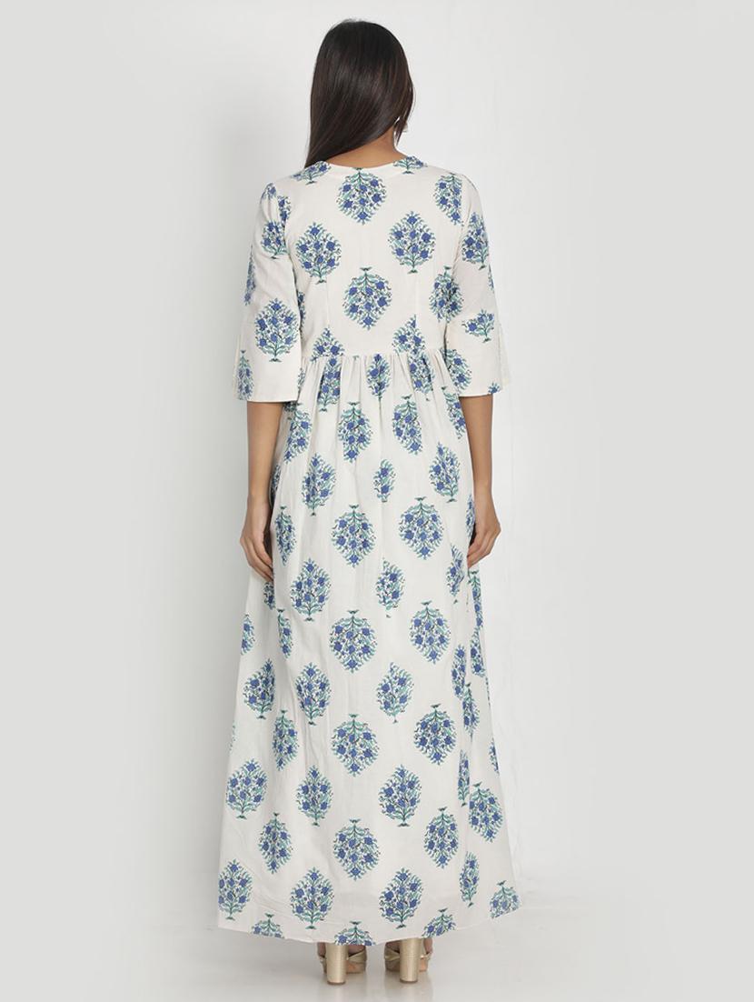floral high slit kurta - 17569185 - Standard Image - 2
