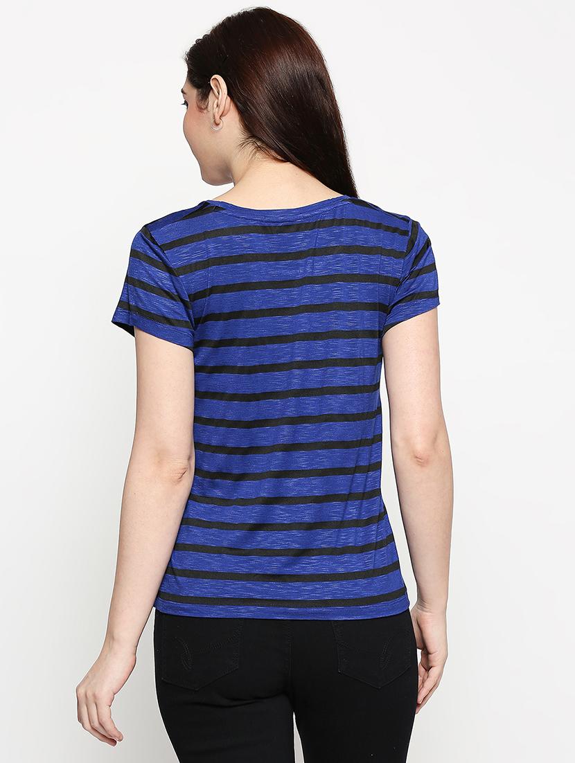 round neck striped tee - 17569540 - Standard Image - 2