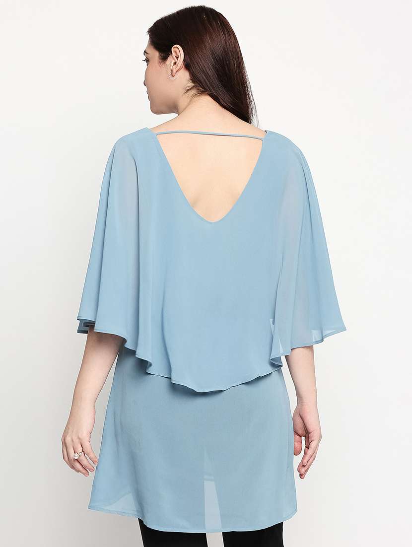 cape sleeves solid tunic  - 17571092 -  Standard Image - 2