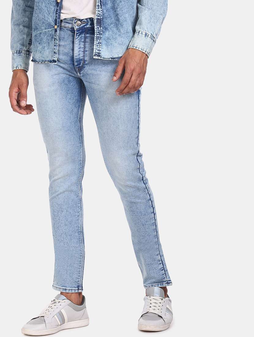 mens slim fit plain jeans