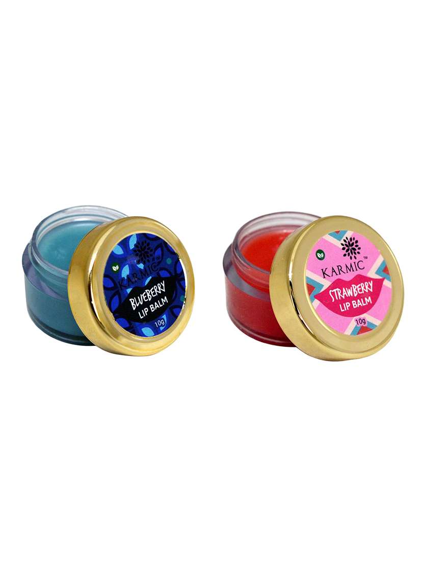 blue berry lip balm & strawberry lip balm