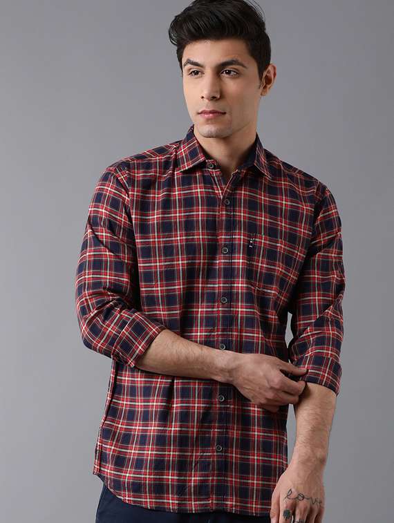 multi colored checkered casual shirt