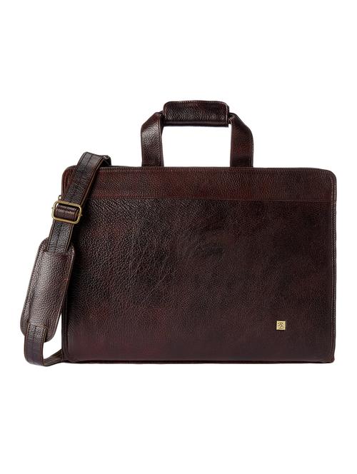 brown leather laptopbag - 17578148 - Standard Image - 0