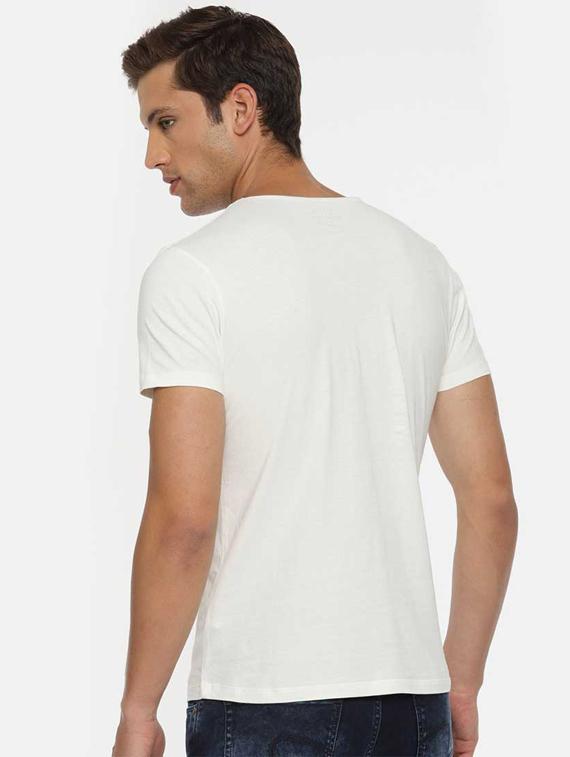 white printed t-shirt - 17578731 - Standard Image - 2